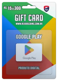 Google Play Gift Card R$ 15 à R$ 300