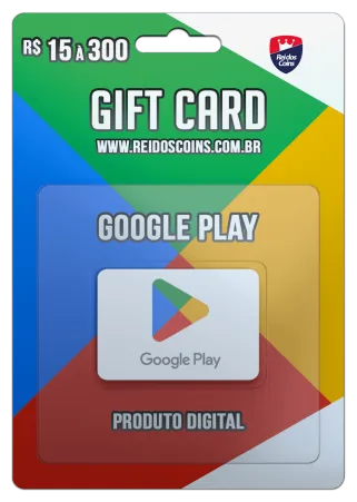 Google Play Gift Card R$ 15 à R$ 300