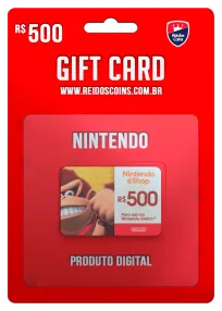 Nintendo Saldo R$ 500