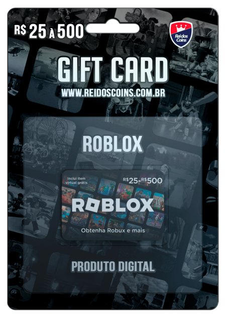 Roblox Gift Card R$ 25 à R$ 500