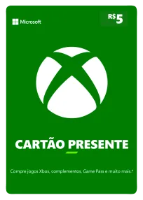 Xbox Cartão-Presente R$ 05