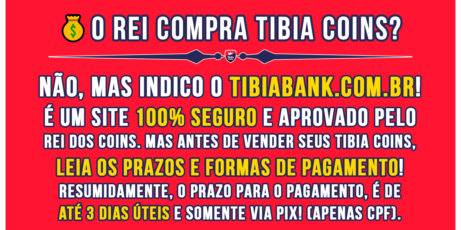 FAQ Dúvidas Tibia Bank