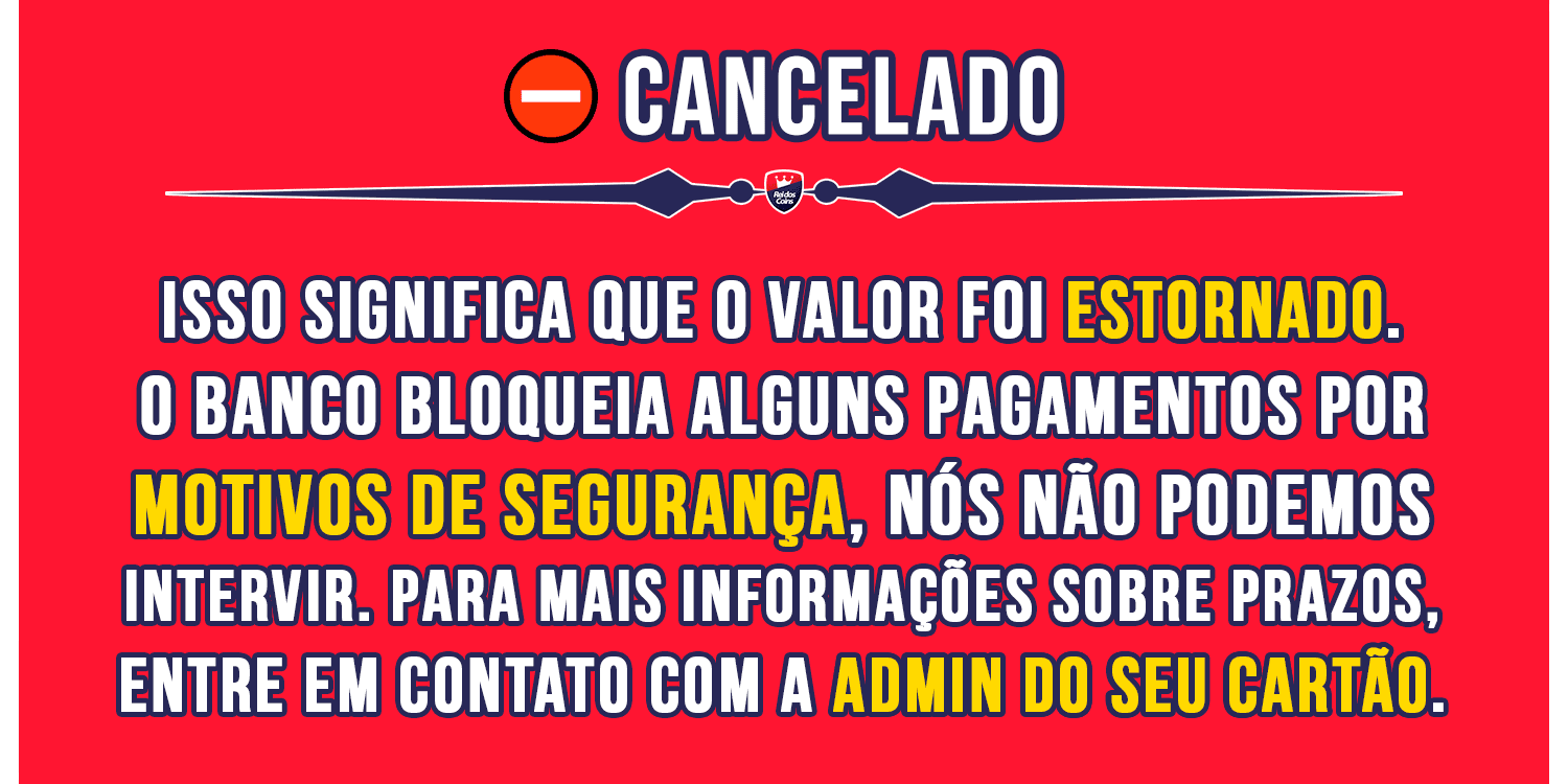 FAQ Status Cancelado