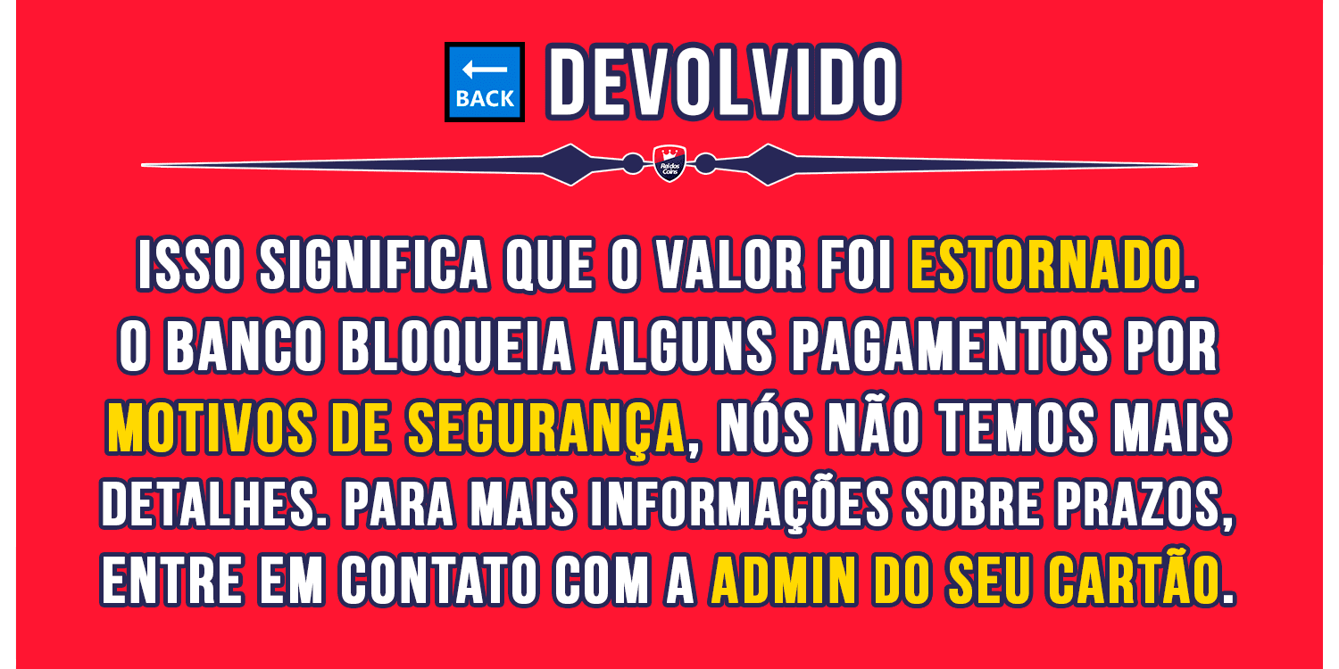 FAQ Status Devolvido