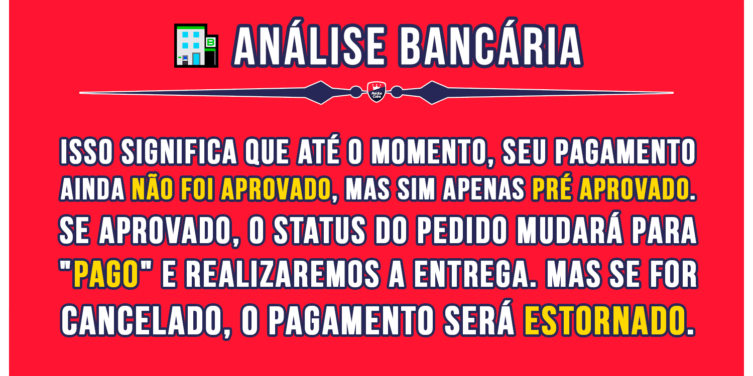 FAQ Status Em Análise Bancária